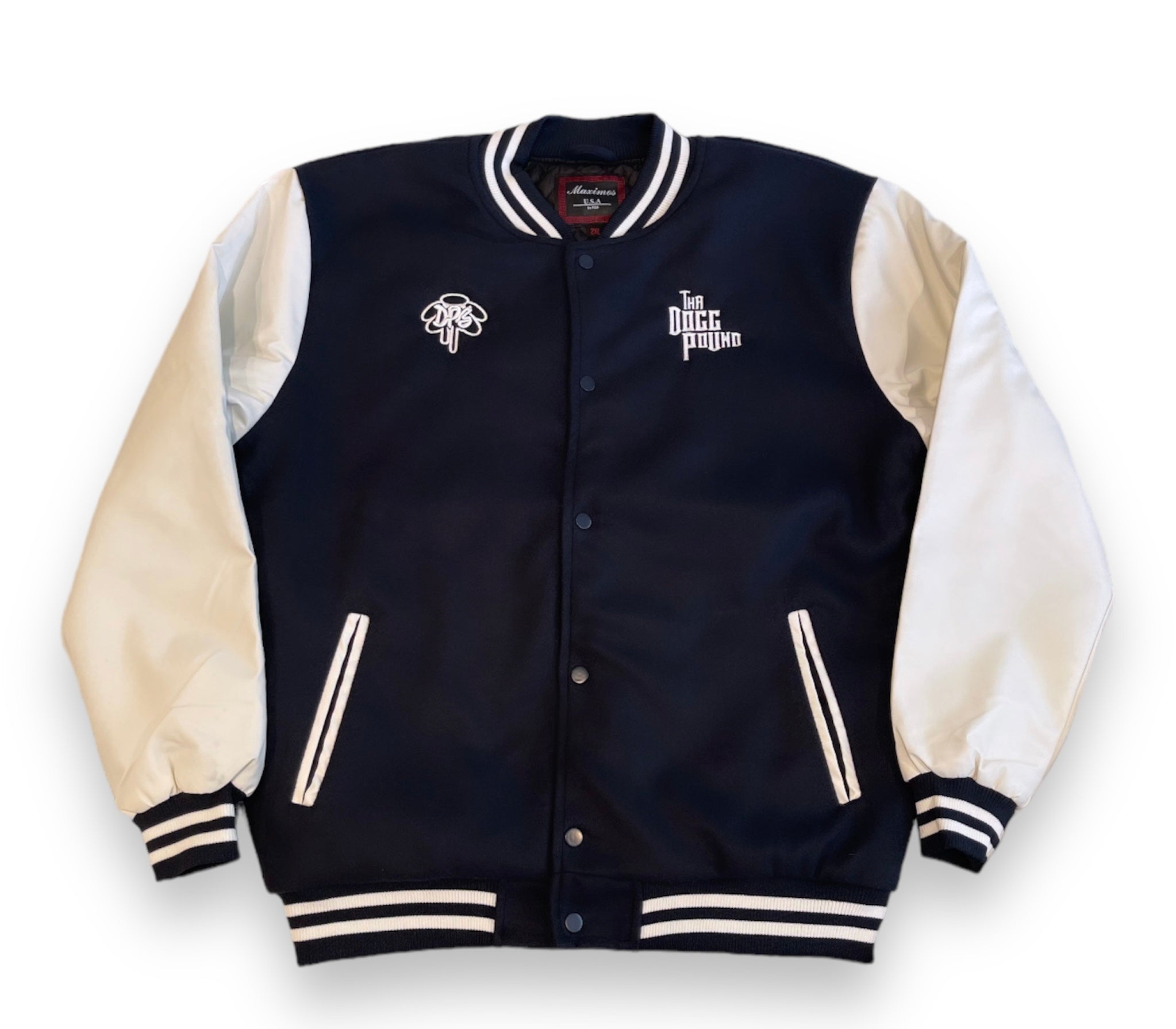 Tha Dogg Pound Letterman Jacket Navy