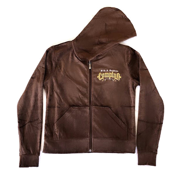 Rich & Ruthless Compton Women's Snug Fit Tracksuit (Brown)