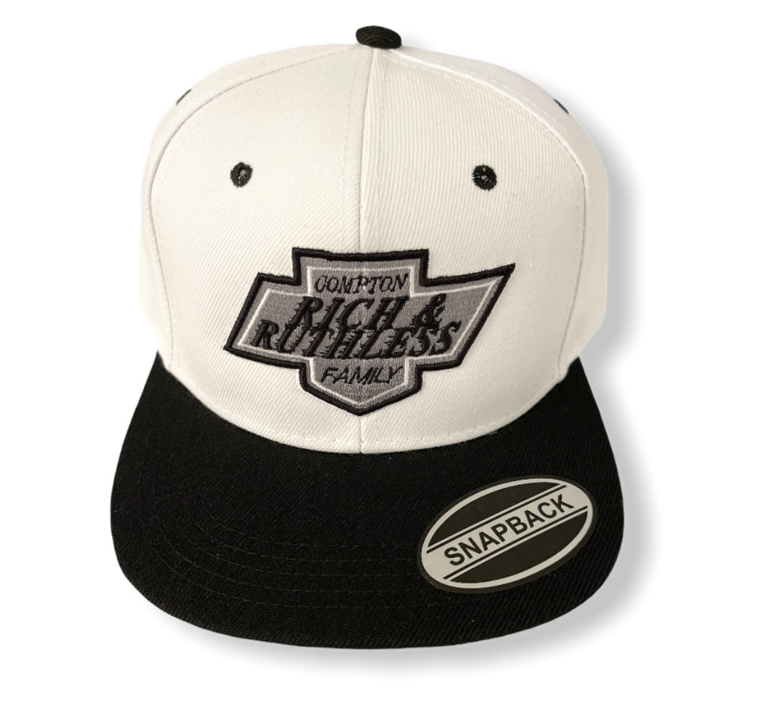 Compton Rich & Ruthless Family Kings (Snapback White/Black)