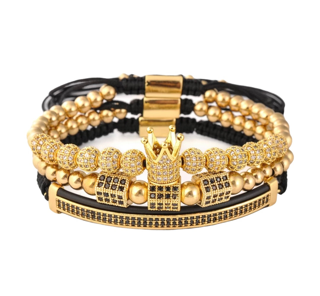 1ofaknd Royalty Collection ~ Gold bracelet set