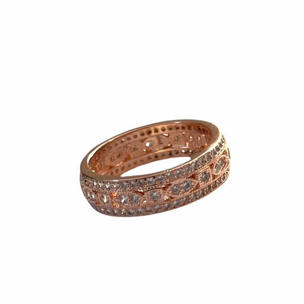 Rose Gold Sparkle Band ~ Ring