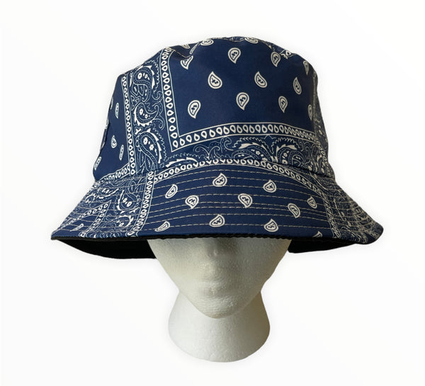 Blue Paisley Bucket Hat