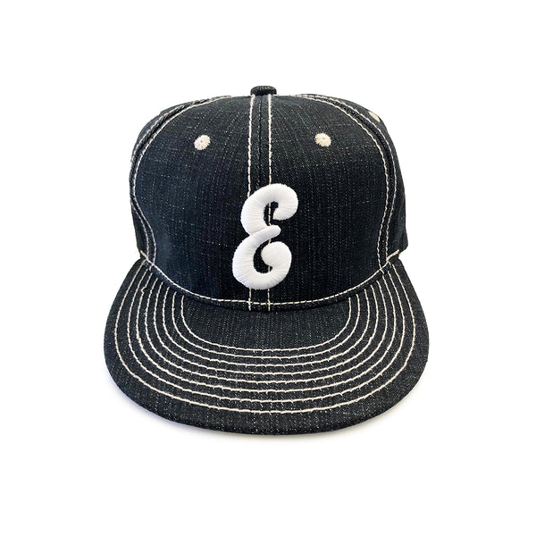 Vintage E Hat (Black Denim)